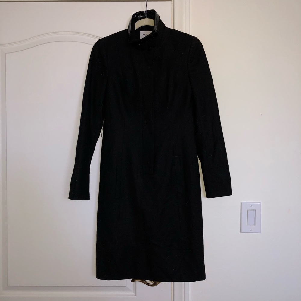 NWT Akris Punto Black coat dress